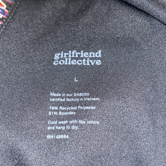 GIRLFRIEND COLLECTIVE BIKER UNITARD SHORTS SIZE LARGE - Picture 4 of 4